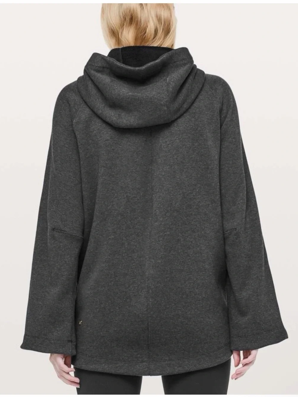 Lululemon Principal Dancer Hoodie Heathered Black Jacket Womens 10 Excellent
